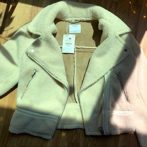 Bershka Faux Fur Jacket NWT